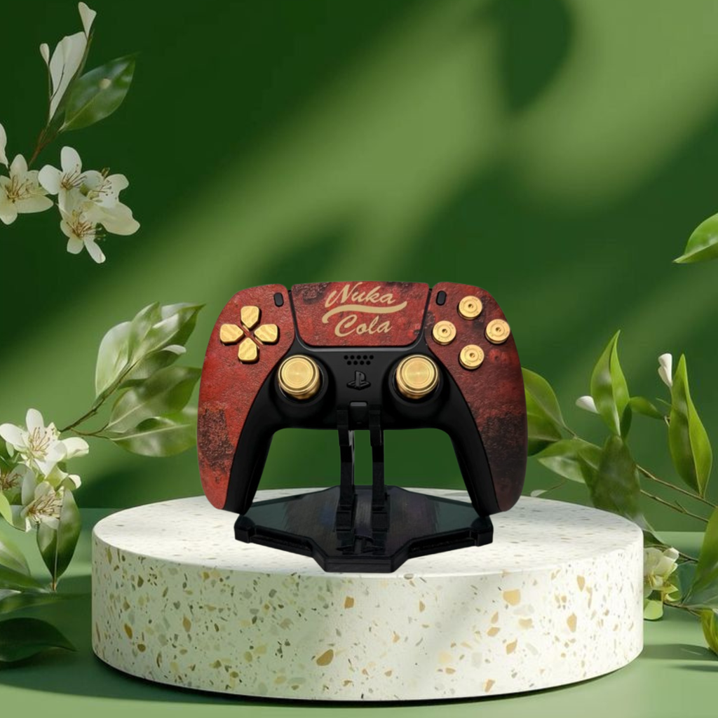 Cola post-apocalyptique, métal véritable manette PS5