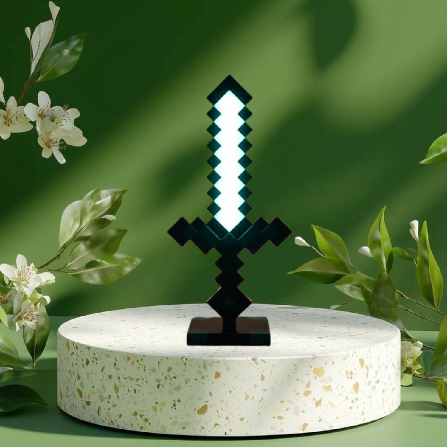 Lampe épée pixélisée - veilleuse de jeu LED