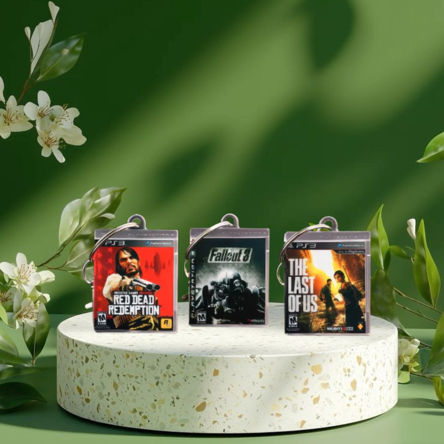 Porte-clés en forme de mini-boîtier de jeu Playstation 3